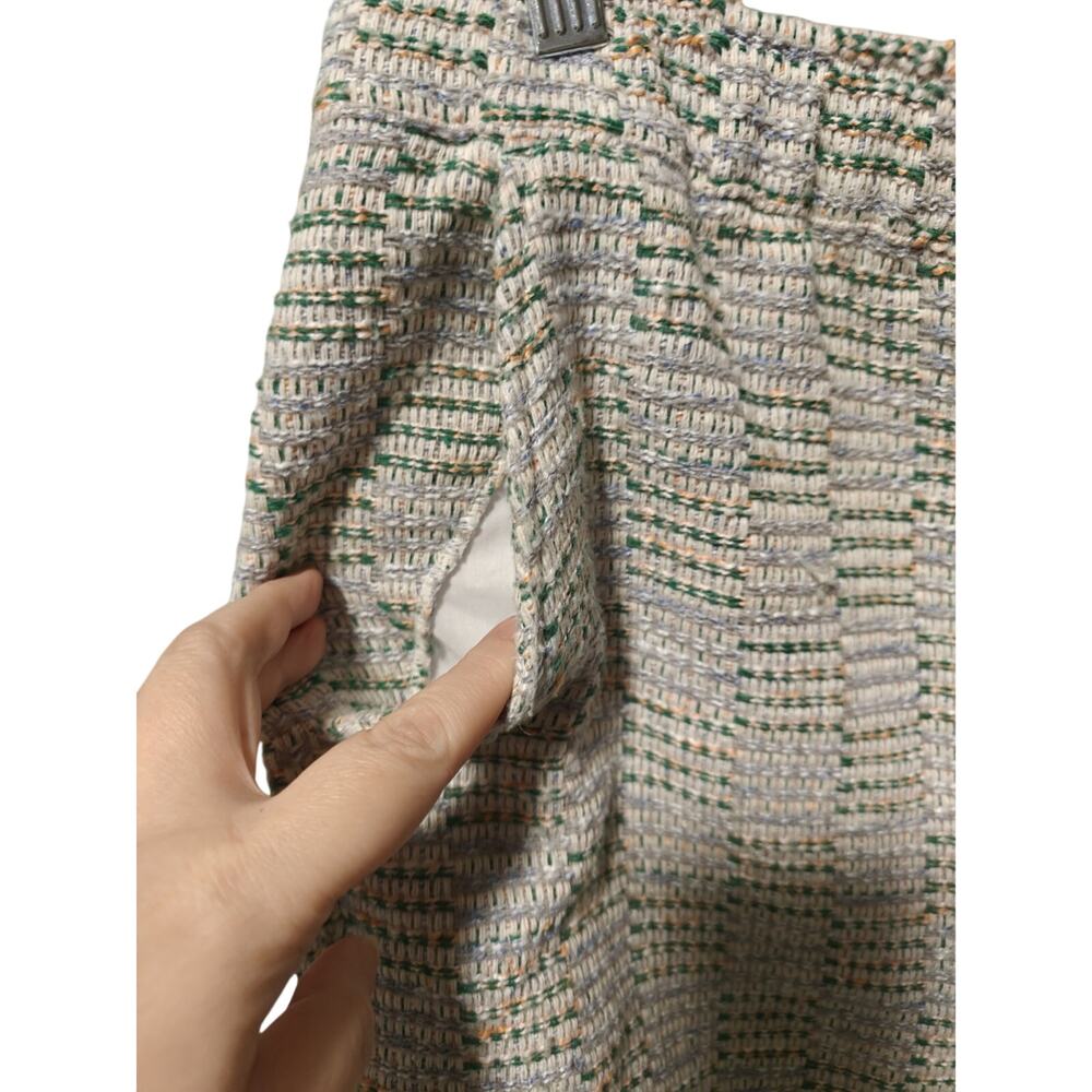 ASOS Design Heavyweight Textured Tweed Bermuda Shorts Drawstring Size L Pockets - Picture 3 of 5